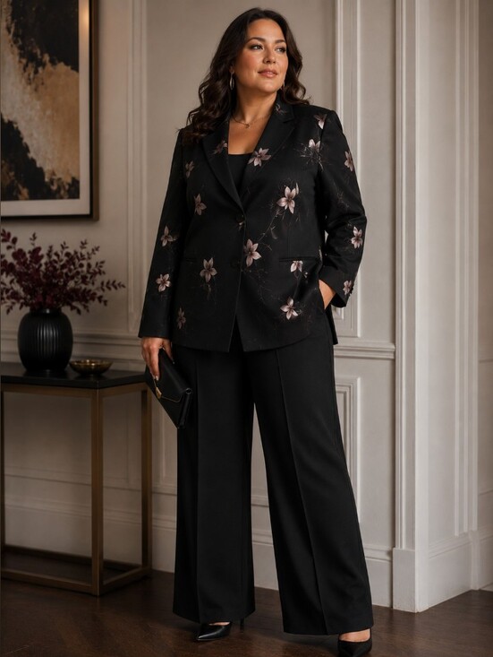 Maggie Barnes Jackets & Blazers - Maggie Barnes Elegant Black Jacket Like new Size 2X